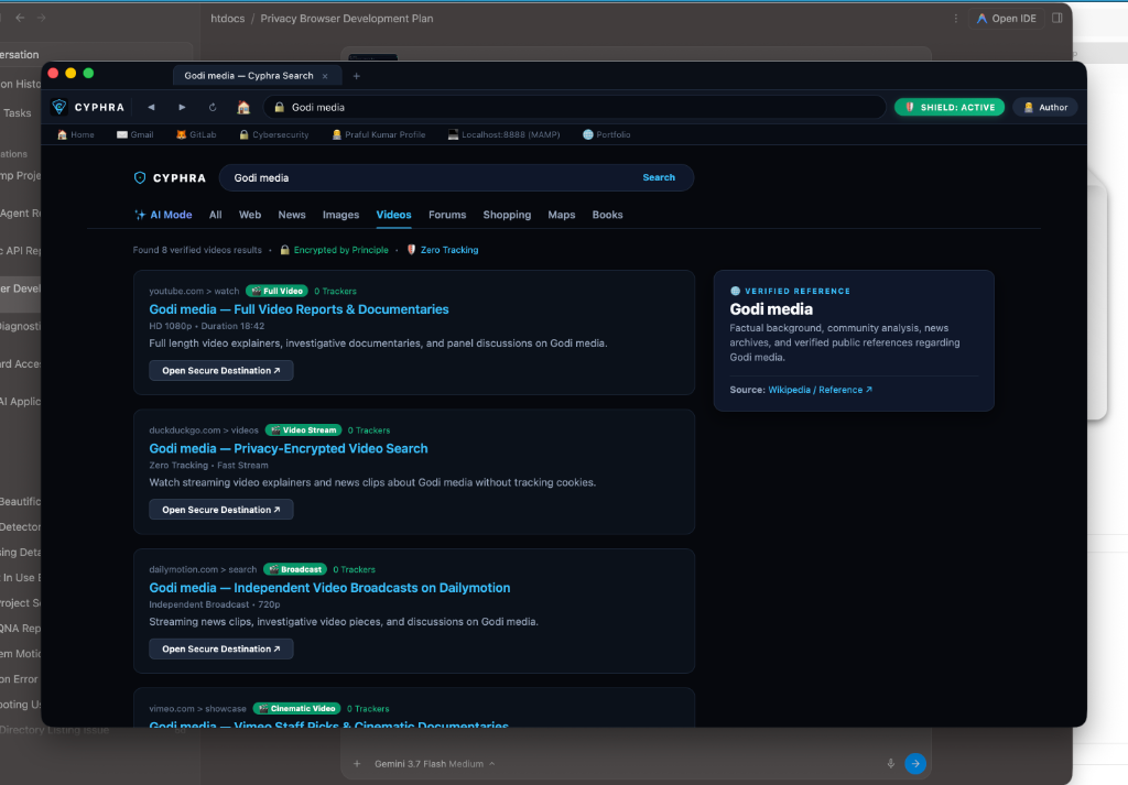 Cyphra Desktop Videos Search